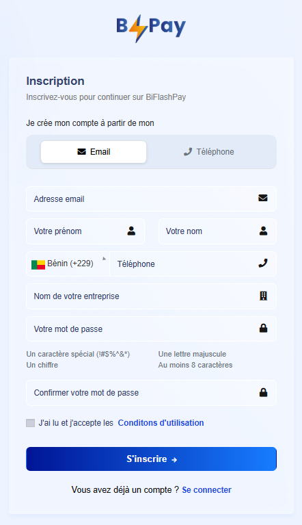 Illustration de création de compte